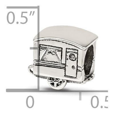 Sterling Silver Camper Trailer Bead – view 6