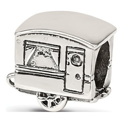 Sterling Silver Camper Trailer Bead