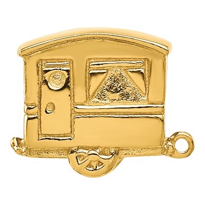 Gold-Plated Sterling Silver Camper Bead – view 4