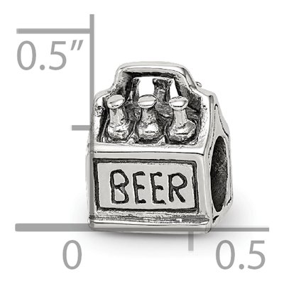 Sterling Silver 6-Pack Beer Bead – view 3