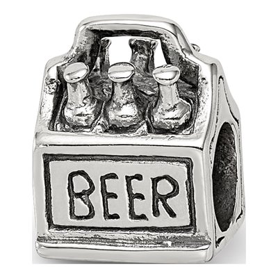 Sterling Silver 6-Pack Beer Bead