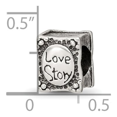 Sterling Silver Love Story Book Bead – view 6