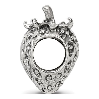 Sterling Silver Strawberry Bead – view 4