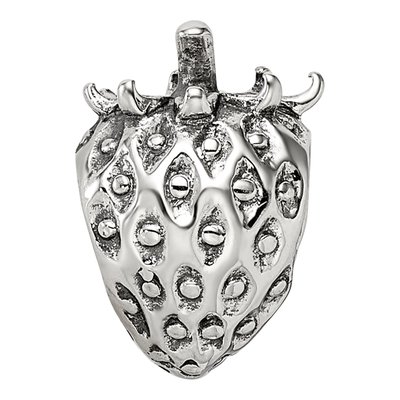 Sterling Silver Strawberry Bead – view 5