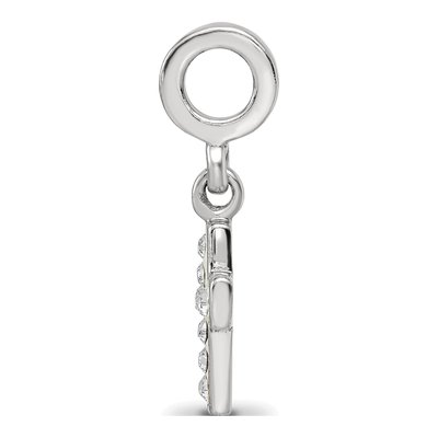 Sterling Silver Crystal Cross Dangle Bead – view 2