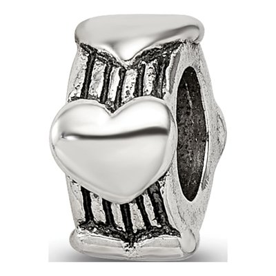 Sterling Silver Heart Bead