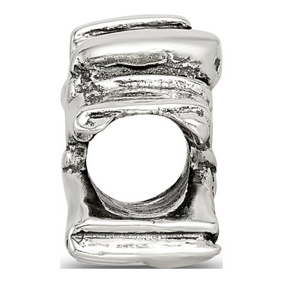 Sterling Silver Karate Person Bead – view 2