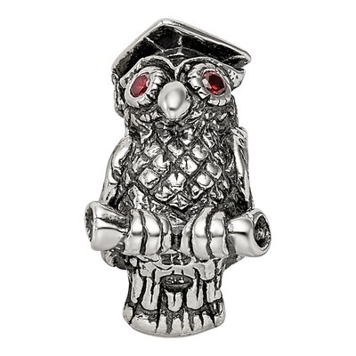 Sterling Silver Wise Owl Bead – view 6