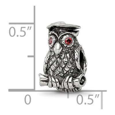 Sterling Silver Wise Owl Bead – view 8