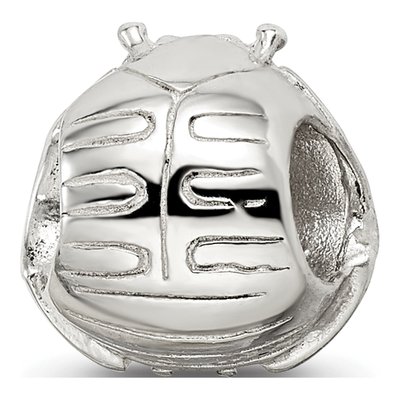 Sterling Silver Crystal Ladybug Bead – view 5