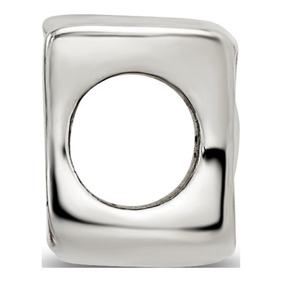 Sterling Silver Flag Bead – view 4