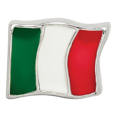 Sterling Silver Flag Bead – view 5