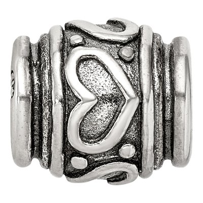 Sterling Silver Heart Bead – view 5
