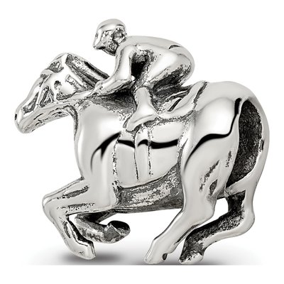 Sterling Silver Race Horse Bead – view 7