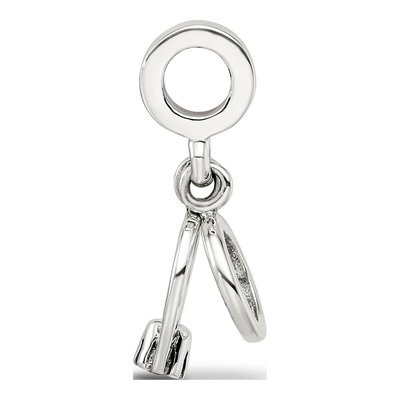 Sterling Silver CZ Bridal Dangle Bead – view 4