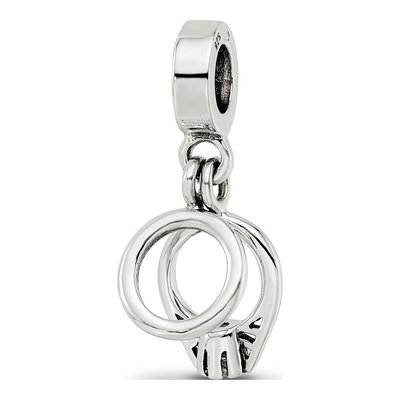 Sterling Silver CZ Bridal Dangle Bead – view 7