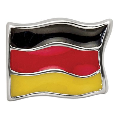 Sterling Silver Germany Flag Enamel Bead – view 3