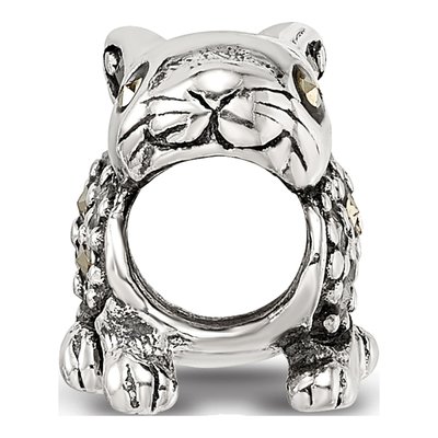 Sterling Silver Marcasite Rabbit Bead – view 4