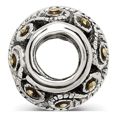 Sterling Silver Marcasite Bali Bead – view 4