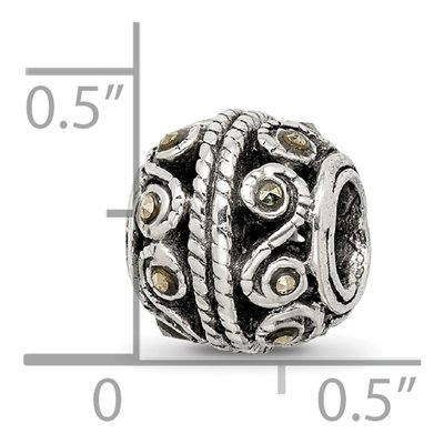 Sterling Silver Marcasite Bali Bead – view 7