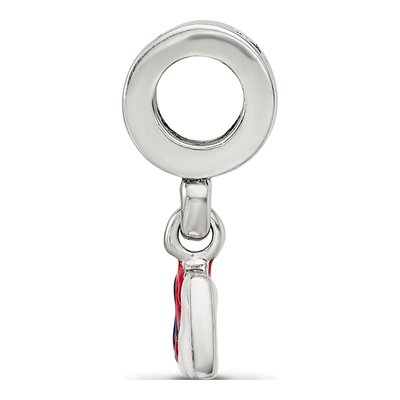 Sterling Silver Enameled Dangle Bead – view 4