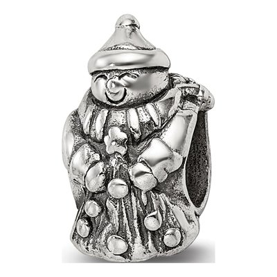 Sterling Silver Snowman Bead