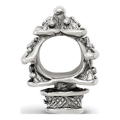 Sterling Silver Christmas Tree Bead – view 4