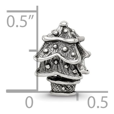 Sterling Silver Christmas Tree Bead – view 6