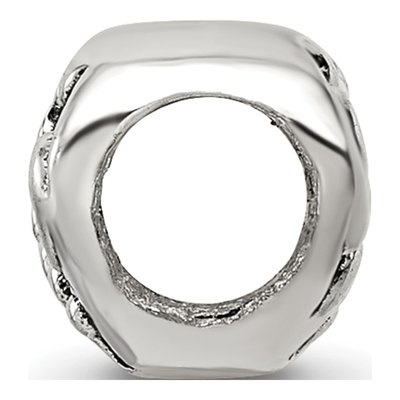 Sterling Silver Scroll Heart Bead – view 4
