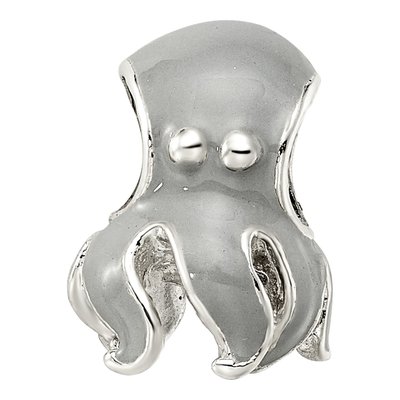 Sterling Silver Enameled Octopus Bead – view 5