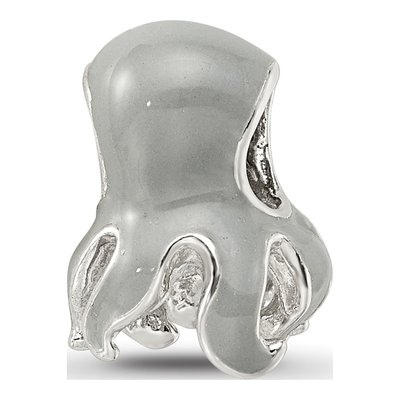 Sterling Silver Enameled Octopus Bead – view 7