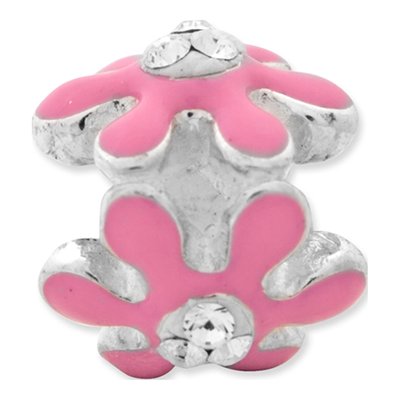 Sterling Silver Crystal Flower Bead – view 5