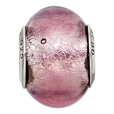 Sterling Silver Lavender Murano Glass Bead – view 6