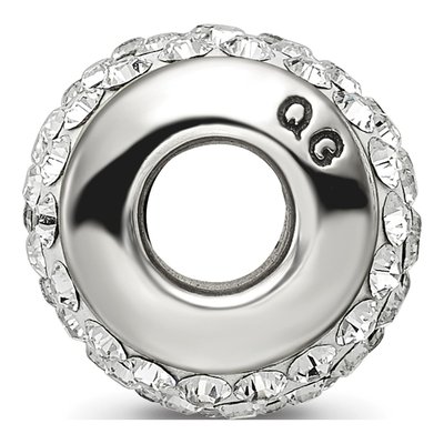 Sterling Silver Reflections White Crystal Bead – view 4