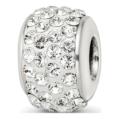 Sterling Silver Crystal Full Bead