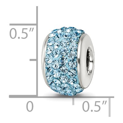 Sterling Silver Crystal Full Bead – view 5