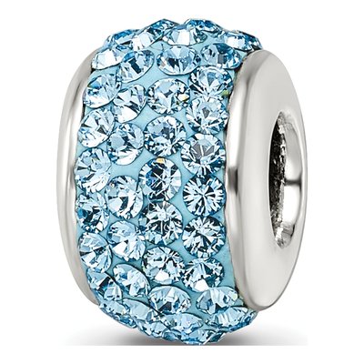 Sterling Silver Crystal Full Bead
