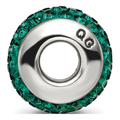 Sterling Silver Crystal Medium Bead – view 4
