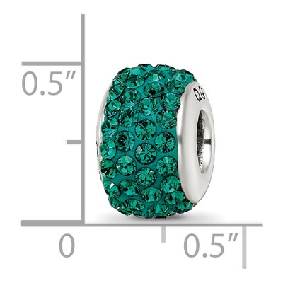 Sterling Silver Crystal Medium Bead – view 5