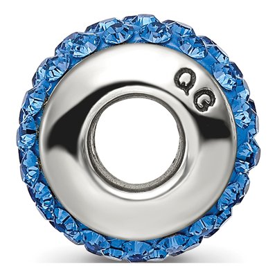 Sterling Silver Crystal Medium Bead – view 4