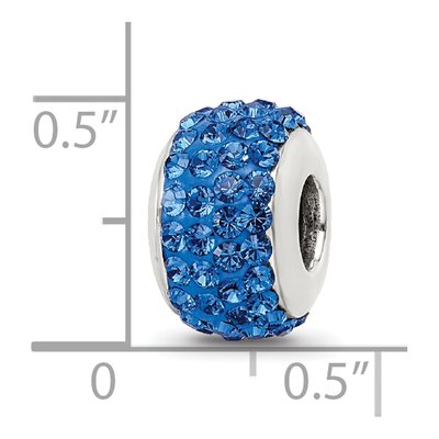 Sterling Silver Crystal Medium Bead – view 6
