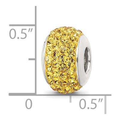 Sterling Silver Crystal Full Bead – view 5