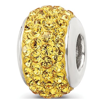 Sterling Silver Crystal Full Bead