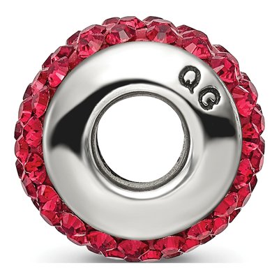 Sterling Silver Crystal Scarlet Bead – view 4