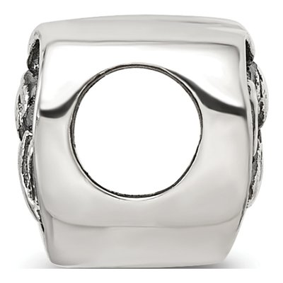 Sterling Silver Angel Heart Bead – view 4
