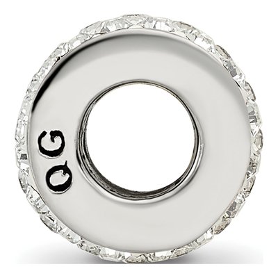 Sterling Silver Crystal Double Row Bead – view 4