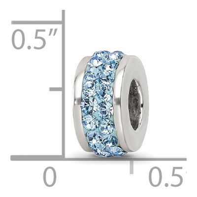 Sterling Silver Crystal Double Row Bead – view 5
