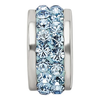 Sterling Silver Crystal Double Row Bead – view 6
