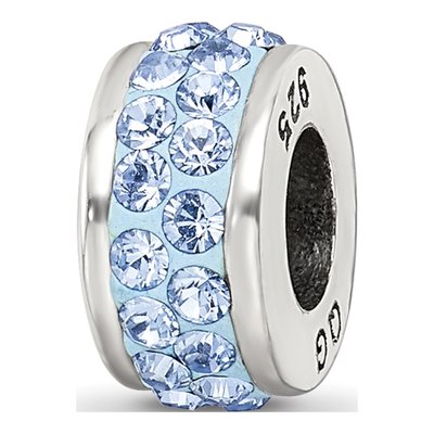 Sterling Silver Crystal Bead