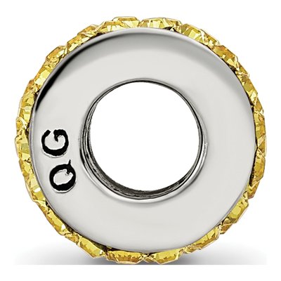Sterling Silver Crystal Double Row Bead – view 4